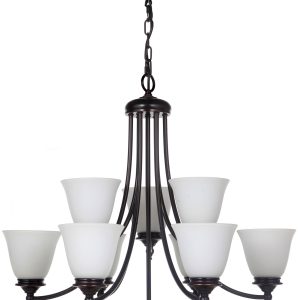 Dallas 9 Light Up Bronze Pendant 1000129