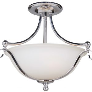 Dallas Chrome 2 Light Close To Ceiling Semi Flush 1000134