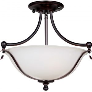 Dallas 2 Light Bronze Close To Ceiling Semi Flush 1000135