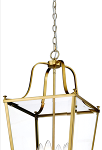 Montana Lantern Medium 4 Light Satin Brass 1000650